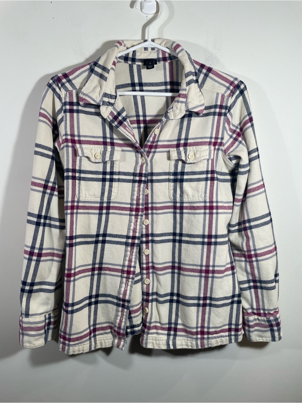 Patagonia plaid 100% cotton flannel fitted shirt 4